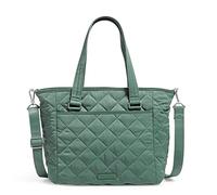 Vera Bradley Women's Performance Twill Multi-Strap Shoulder Satchel Purse Handbag, Olive Leaf, One Size
