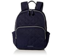 Vera Bradley women's Performance Twill Small Backpack Bookbag, Classic Navy, One Size