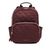 Vera Bradley Women's Performance Twill Small Backpack Bookbag, Raisin, One Size