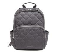 Vera Bradley Women's Performance Twill Small Backpack Bookbag, Shadow Gray, One Size