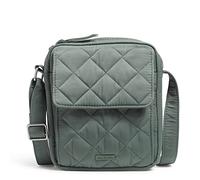 Vera Bradley Women's Performance Twill Small Crossbody Purse, Olive Leaf, One Size