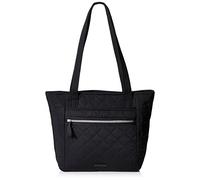 Vera Bradley Women's Performance Twill Small Vera Tote Bag Handbag, Classic Black, One Size