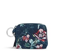 Vera Bradley Women's Petite Zip-Around Wallet with RFID Protection, Rose Toile-Recycled Cotton, One Size