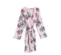 Vera Bradley Women's Plush Fleece Robe (Extended Size Range) Bathrobe, Happiness Returns Pink, L-x-L