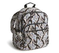 Vera Bradley Women's Polyester Twill Bancroft Backpack Bookbag, Calyx + Quill Black, One Size