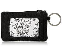 Vera Bradley Women's Polyester Zip Id Case, True Black, One Size
