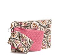 Vera Bradley Women's Premium Cotton 3 Pouch Organizer Set, Blooming Paisley, One Size
