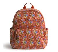 Vera Bradley Women's Premium Cotton Bancroft Backpack, Garden Paisley, One Size