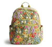 Vera Bradley Women's Premium Cotton Bancroft Backpack, Meadow Bouquet, One Size