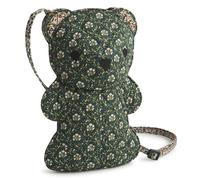 Vera Bradley Women's Premium Cotton Bear Crossbody Bag, Mistletoe Lattice