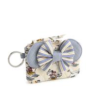 Vera Bradley Women's Premium Cotton Disney Minnie Ears Zip Id Case, Ski Weekend Mickey Mouse Patchwork