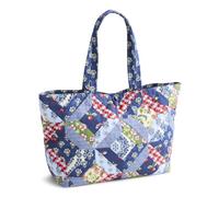 Vera Bradley Women's Premium Cotton Hathaway Tote Bag - Quilted Reversible Shoulder Purse
