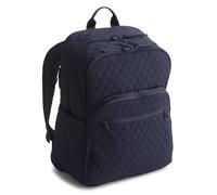 Vera Bradley Women's Premium Cotton Large Bancroft Backpack, Peacoat, One Size