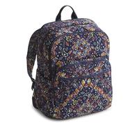 Vera Bradley Women's Premium Cotton Large Bancroft Backpack, Starry Paisley, One Size
