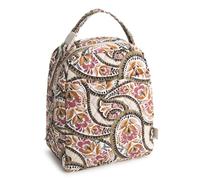 Vera Bradley Women's Premium Cotton Large Lunch Bag, Blooming Paisley, One Size
