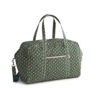 Vera Bradley Women's Premium Cotton Large Miramar Weekender Travel Bag, Mistletoe Lattice, One Size, Premium Cotton Large Miramar Weekender Travel Bag