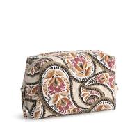 Vera Bradley Women's Premium Cotton Medium Cosmetic Bag, Blooming Paisley, One Size