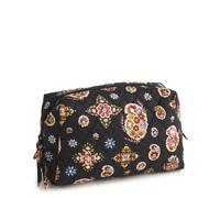 Vera Bradley Women's Premium Cotton Medium Cosmetic Makeup Bag, North Star Sky, One Size