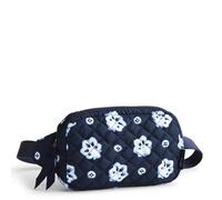 Vera Bradley Women's Premium Cotton Mini Belt Bag, Blue/Light Blue Bandana, 7 inches (W) x 4 inches (H) x 1 inch (D)