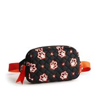 Vera Bradley Women's Premium Cotton Mini Belt Bag, Brown/Orange Bandana, 7 inches (W) x 4 inches (H) x 1 inch (D)