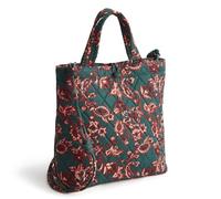 Vera Bradley Women's Premium Cotton Mini Original Tote Handbag, Victorian Vines, One Size