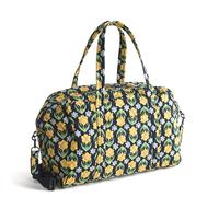 Vera Bradley Women's Premium Cotton Miramar Weekender Travel Bag, Daffodils, One Size