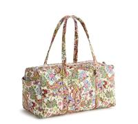 Vera Bradley Women's Premium Cotton Original Duffel Bag - Carry On Weekender Travel & Gym Bag, Vibrant Paisley, One Size, Premium Cotton Original Duffel Bag