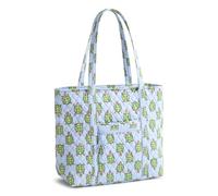 Vera Bradley Women's Premium Cotton Original Vera Tote Bag - Quilted Shoulder Purse, Slow Dance, One Size