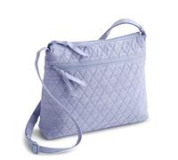 Vera Bradley Women's Premium Cotton Original Zip Hipster Crossbody Bag, Blue Chambray, One Size