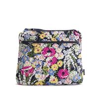 Vera Bradley Women's Premium Cotton Original Zip Hipster Crossbody Bag, Poppy Fields, One Size, 53333