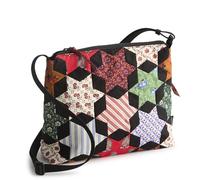 Vera Bradley Women's Premium Cotton Original Zip Hipster Crossbody Bag, Star Patchwork, One Size