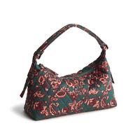 Vera Bradley Women's Premium Cotton Roxbury Crescent Shoulder Bag Handbag, Victorian Vines, One Size