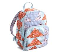 Vera Bradley Women's Premium Cotton Small Banbury Backpack, Flying Geese Patchwork, One Size, 54658