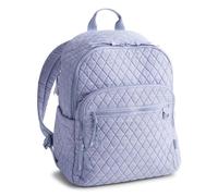Vera Bradley Women's Premium Cotton Small Tab Wallet, Blue Chambray, One Size, Premium Cotton Bancroft Backpack