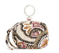 Vera Bradley Women's Premium Cotton Zip Earbud Bag Charm, Blooming Paisley, One Size