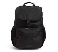 Vera Bradley Women's Recycled Lighten Up Reactive Daytripper Backpack Bookbag, Black, One Size