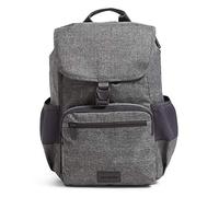 Vera Bradley Women's Recycled Lighten Up Reactive Daytripper Backpack Bookbag, Gray Heather, One Size