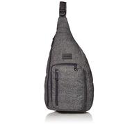 Vera Bradley Women's Recycled Lighten Up Reactive Sling Backpack, Gray Heather, One Size