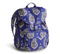 Vera Bradley Women's Ripstop Polyester Berkhill Backpack Bookbag, Kew Gardens Blue, One Size