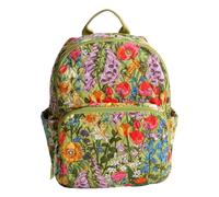 Vera Bradley Women's Premium Cotton Small Banbury Backpack Bookbag, Meadow Bouquet, One Size