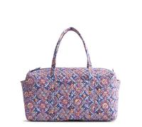 Vera Bradley Women's Star Wars Premium Cotton Large Original Duffel Bag - Carry On Weekender Bag - Grogu Medallion, 58L