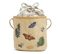 Vera Bradley Women's Straw Crossbody Purse, Nature Study Neutral, One Size