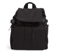 Vera Bradley Women's Utility Backpack Bookbag, Black-Recycled Cotton, One Size