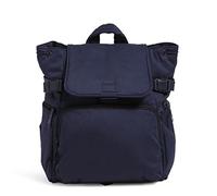 Vera Bradley Women's Utility Backpack Bookbag, Classic Navy-Recycled Cotton, One Size