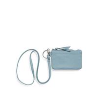 Vera Bradley Women's Zip Id Case and Lanyard Combo, Reef Water Blue-Recycled Cotton, One Size