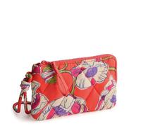 Vera Bradley Zip Wristlet, Nylon, Swirling Poppies, One Size