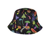 Vera Tucci Funky Print Patterned Summer Bucket Hats Adults Men's Women's Hat One Size SS23 (Mushrooms 3/31)