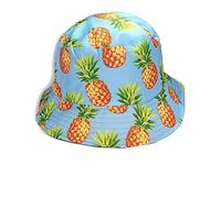 Vera Tucci Funky Print Patterned Summer Bucket Hats Adults Men's Women's Hat One Size SS23 (Pineapples 18/31)