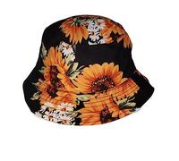 Vera Tucci Funky Print Patterned Summer Bucket Hats Adults Men's Women's Hat One Size SS23 (Sunflowers 05/31)
