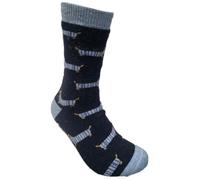 Vera Tucci LUXURY MENS THERMAL SOCKS RMD2403-03-03 SAUSAGE DOG NAVY